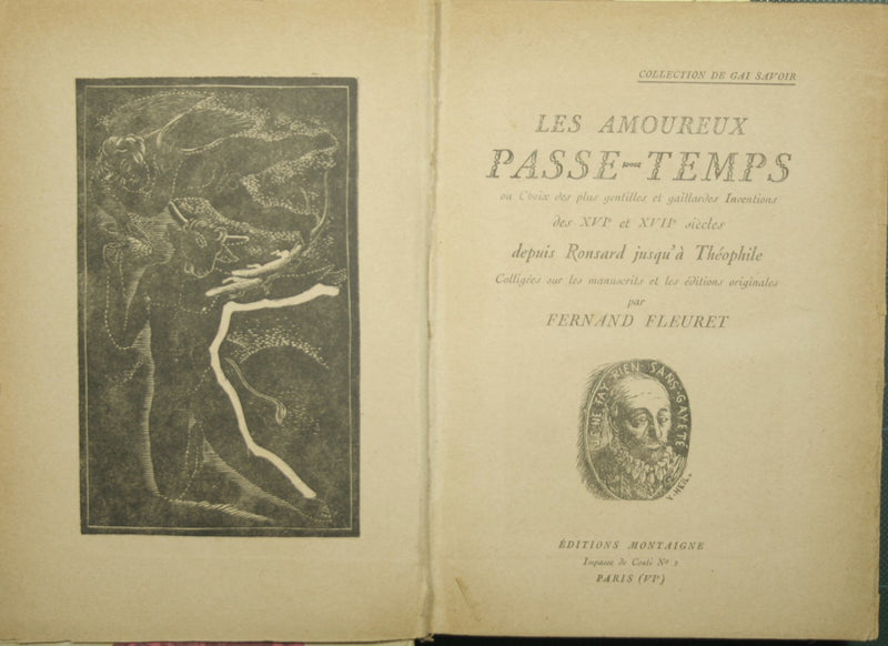 Les amoureux passe-temps ou Choix des plus gentilles et gaillardes inventions des XVI et XVII siecles