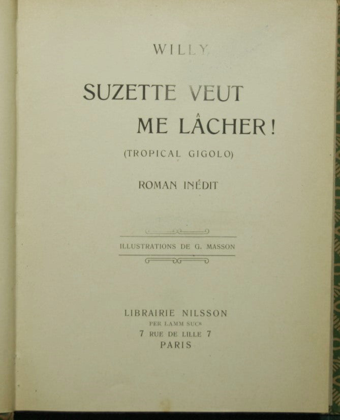 Suzette veut me lacher! (Tropical gigolo)