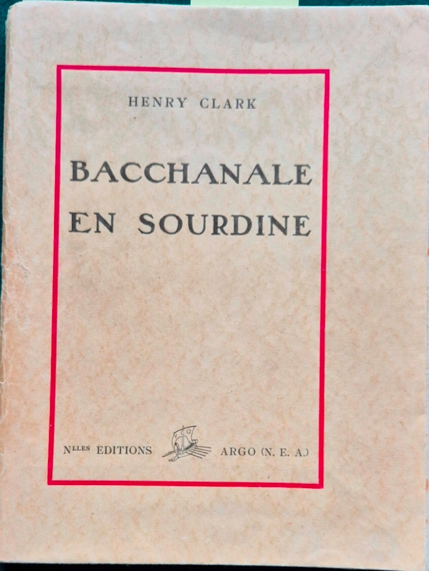 Bacchanale en sourdine