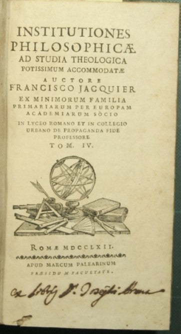 Institutiones philosophicae ad studi theologica - Vol. IV