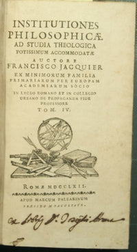 Institutiones philosophicae ad studi theologica - Vol. IV