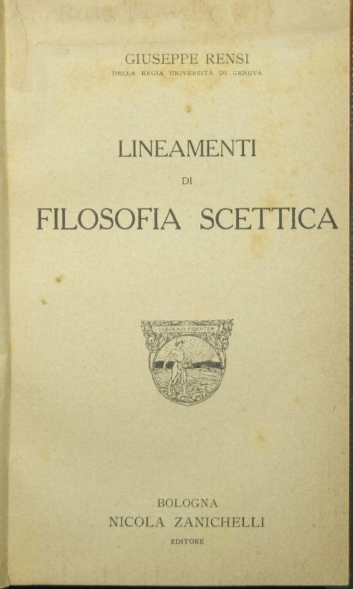Lineamenti di filosofia scettica