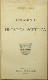 Lineamenti di filosofia scettica