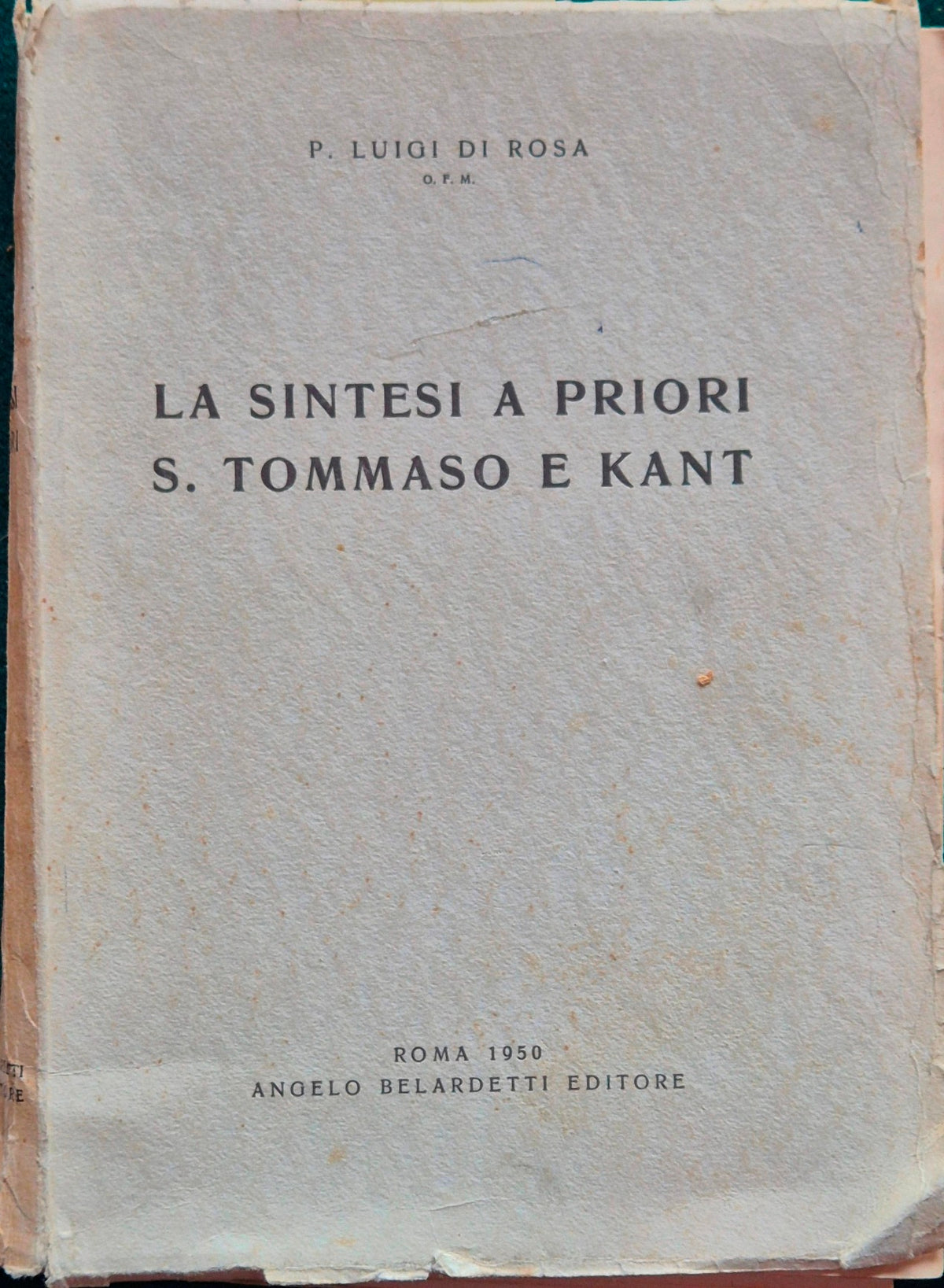 La sintesi a priori - S. Tommaso e Kant