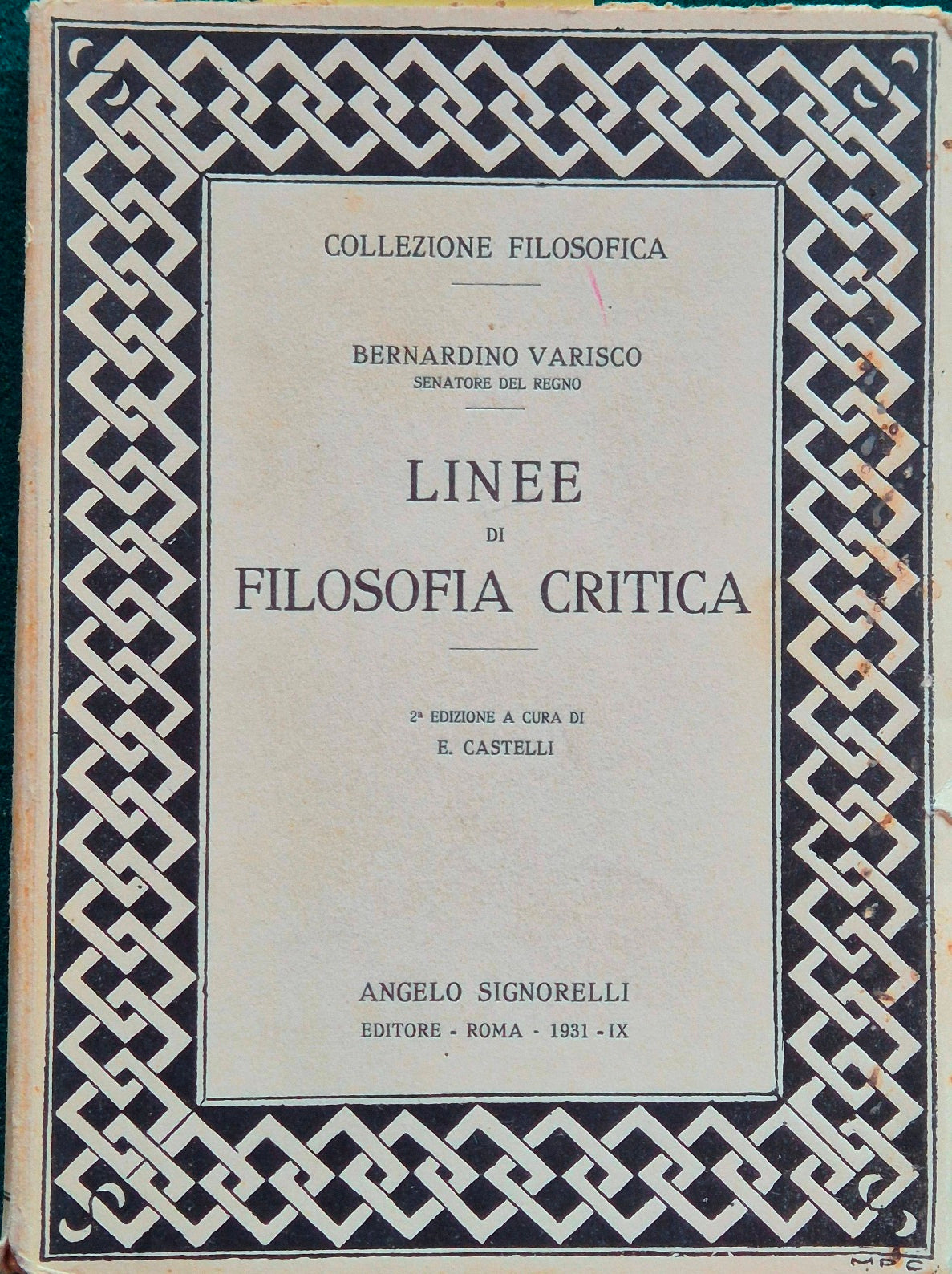 Linee di filosofia critica
