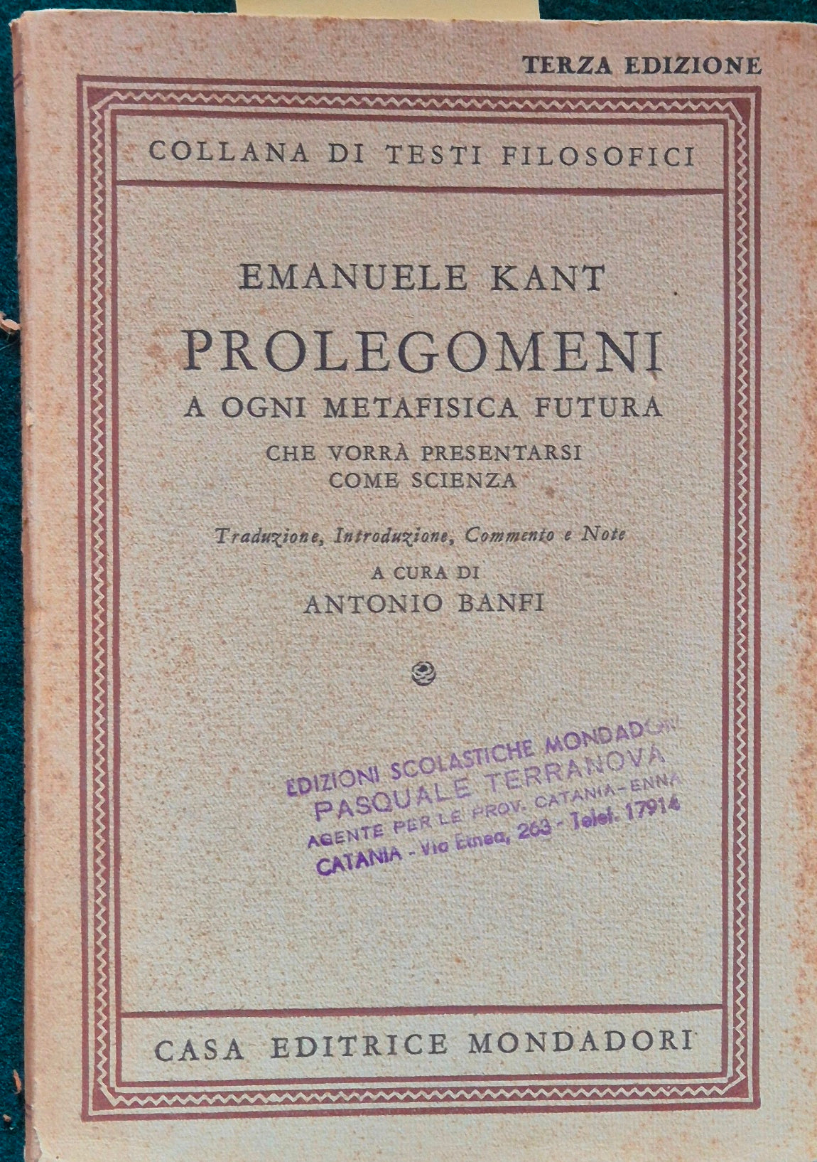 Prolegomeni a ogni metafisica futura che vorrà presentarsi come scienza