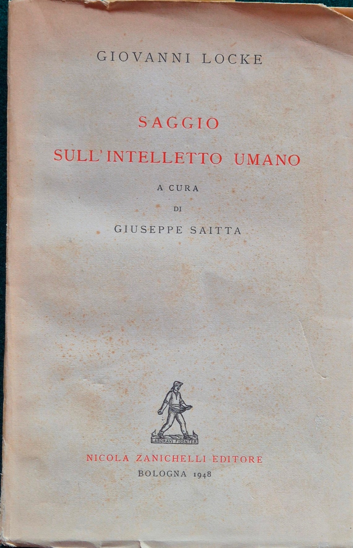 Saggio sull'intelletto umano