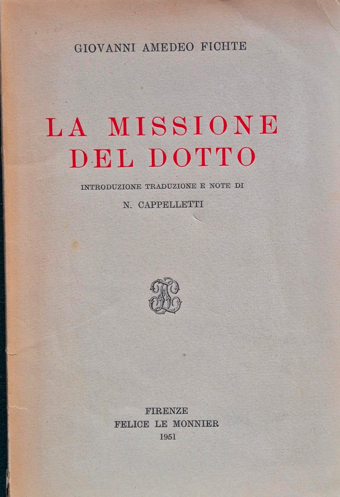 La missione del dotto