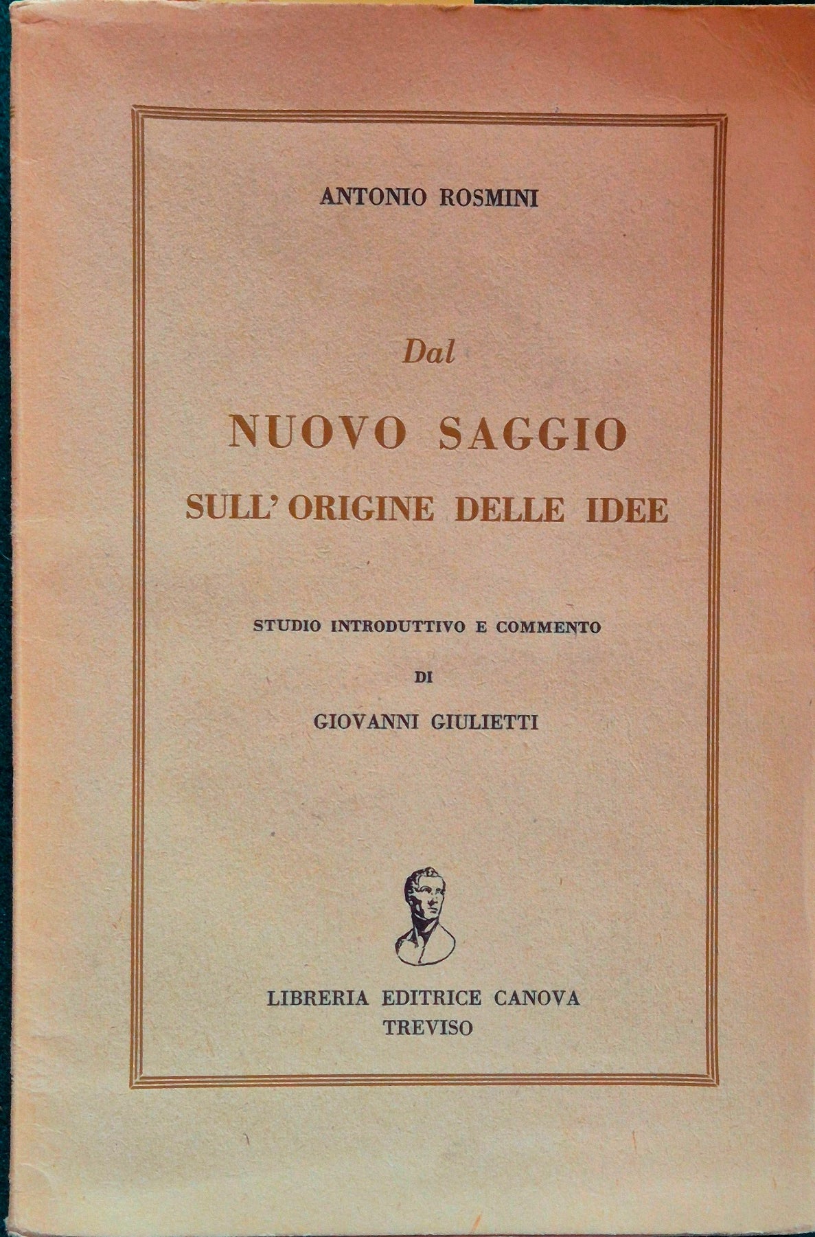 Dal Nuovo saggio sull'origine delle idee