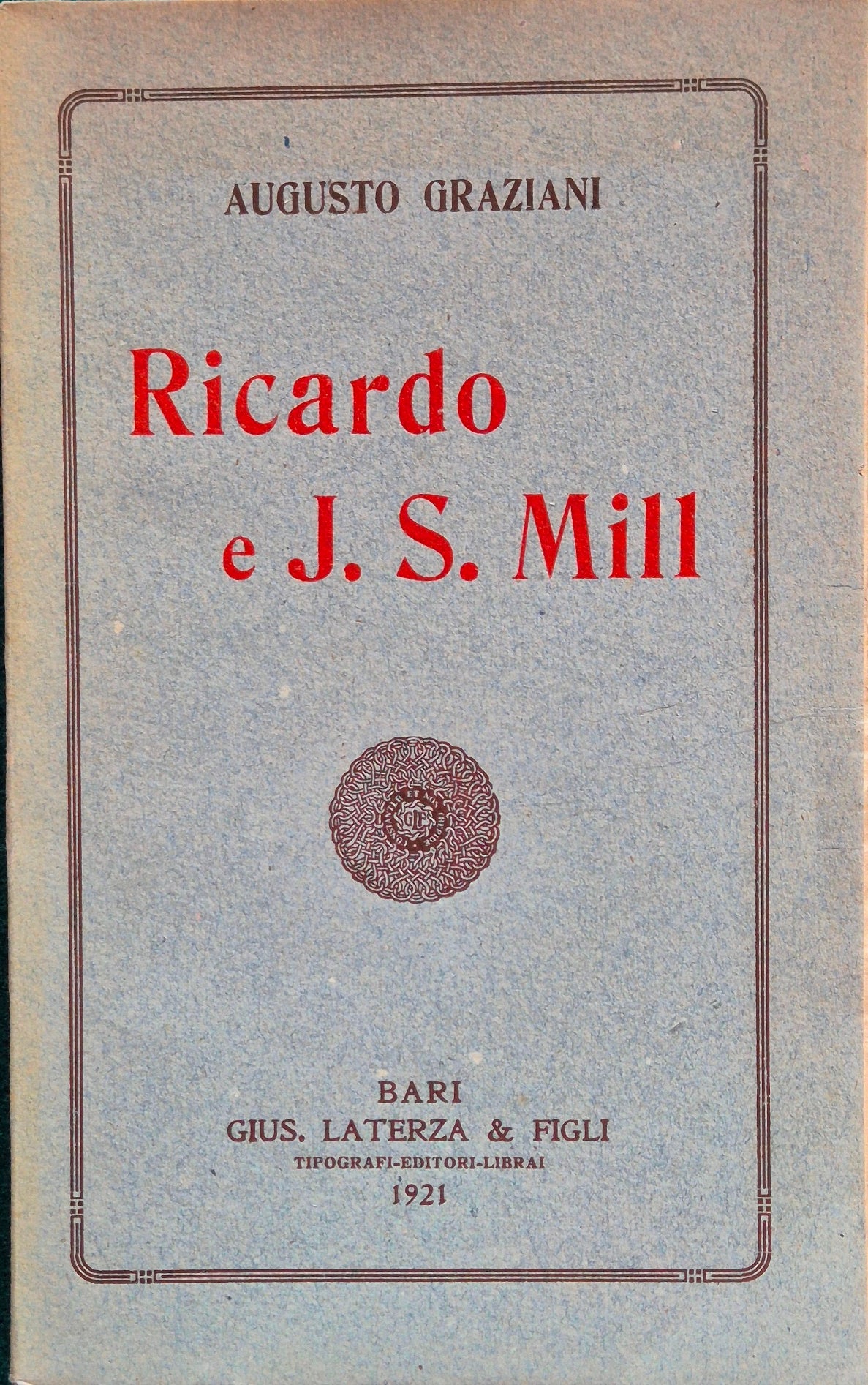 Ricardo e J.S. Mill