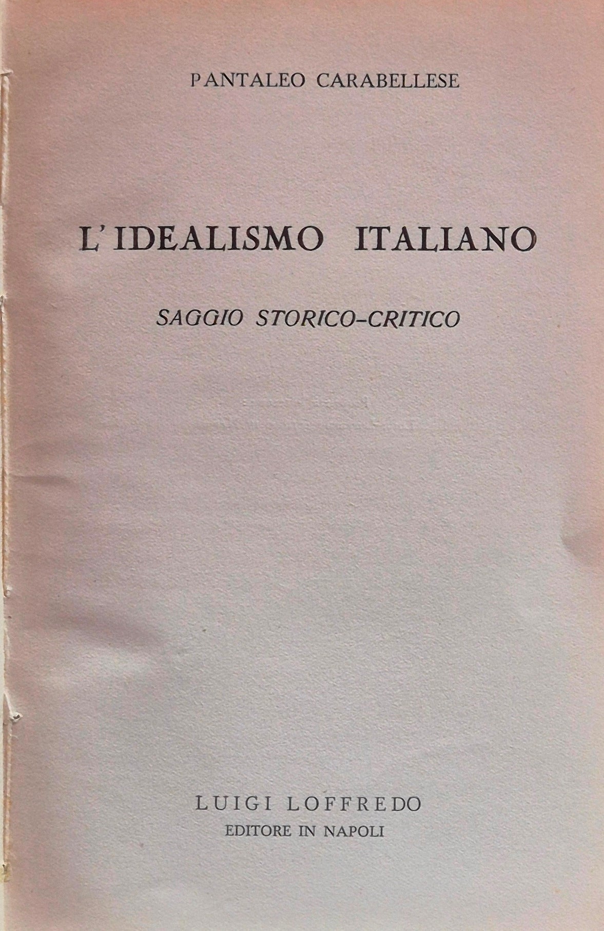 L'idealismo italiano