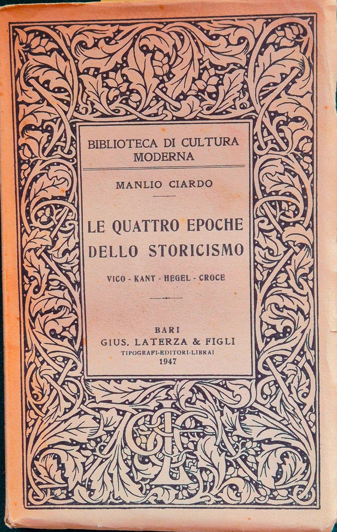 Le quattro epoche dello storicismo