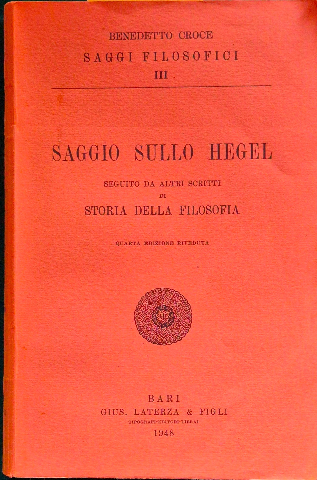 Saggio sullo Hegel