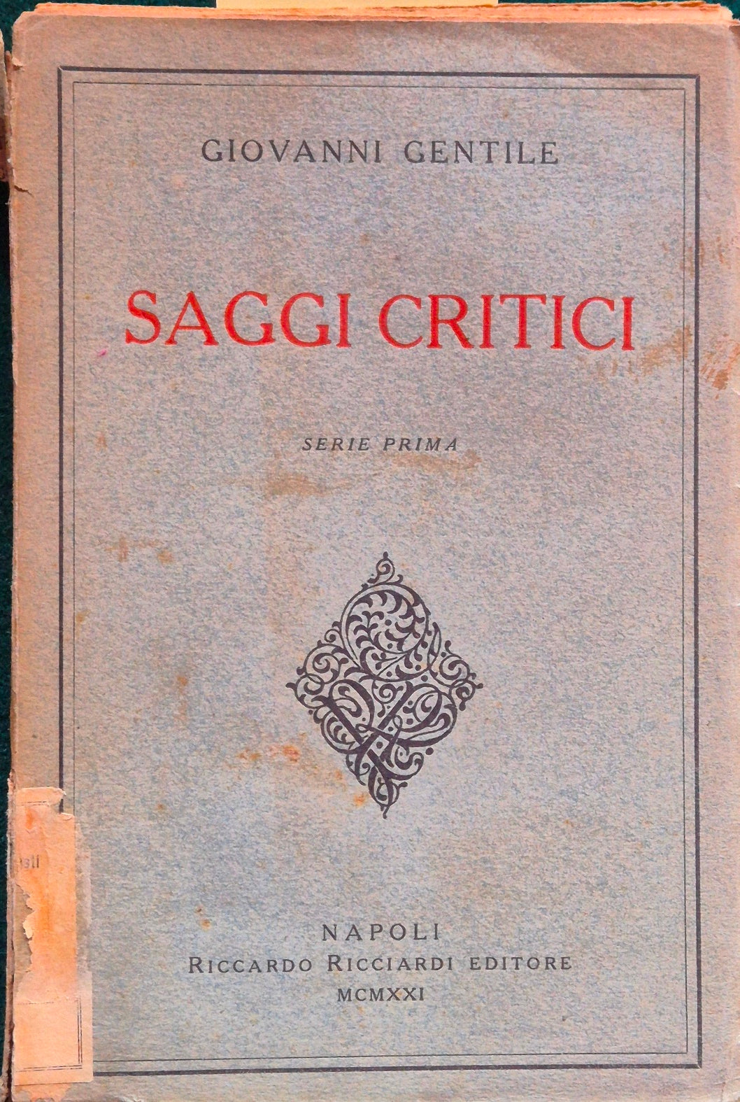 Saggi critici