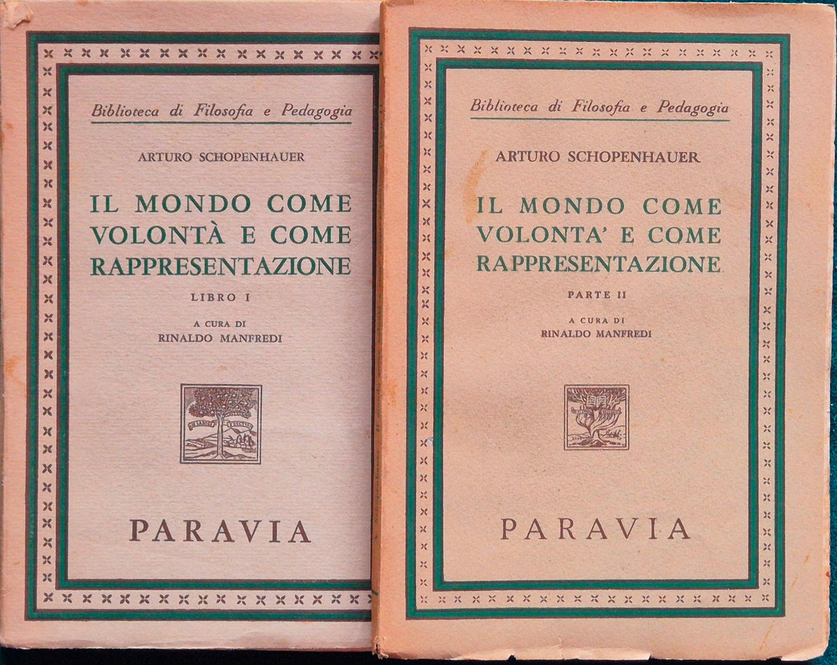 Il mondo come volontà e come rappresentazione