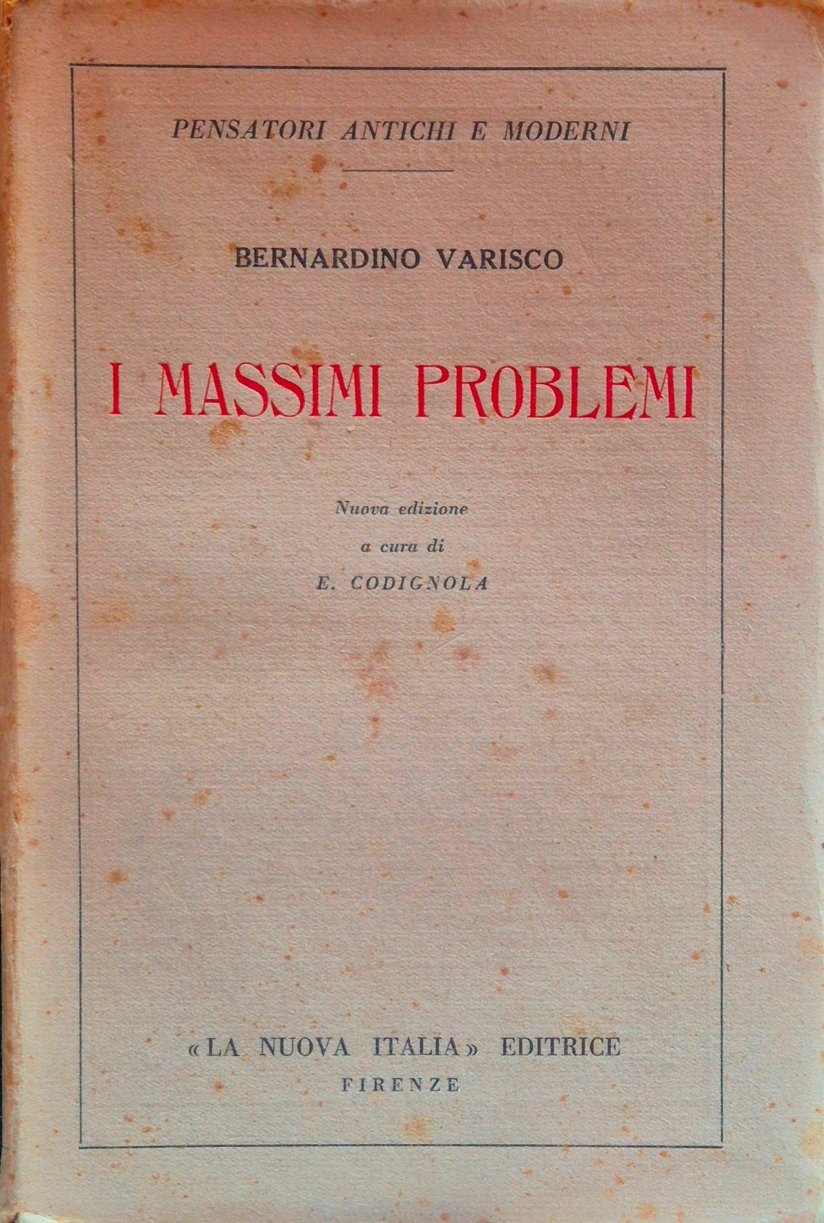 I massimi problemi