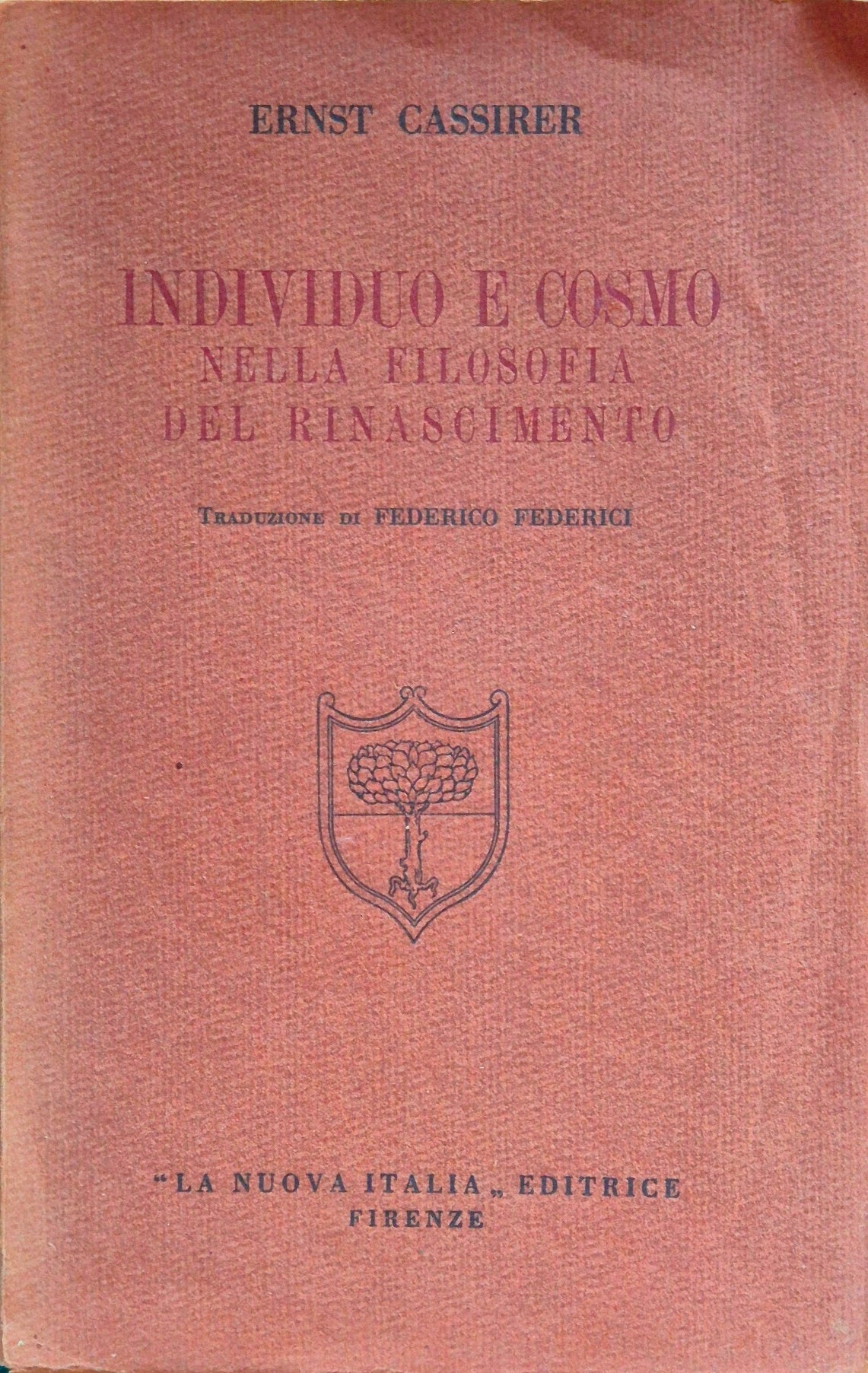 Individuo e cosmo nella filosofia del Rinascimento