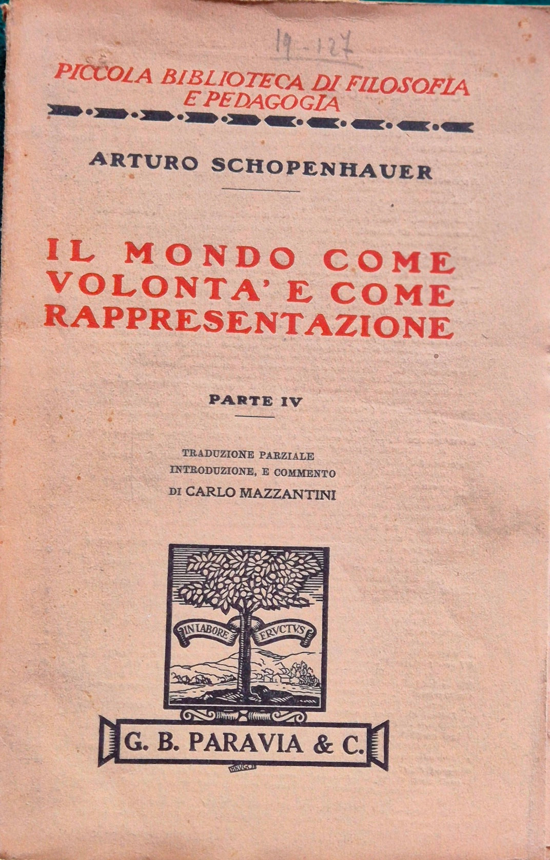Il mondo come volontà e come rappresentazione - Parte IV