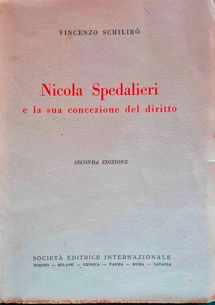 Nicola Spedalieri e la sua concezione del diritto