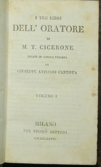 I tre libri dell'oratore