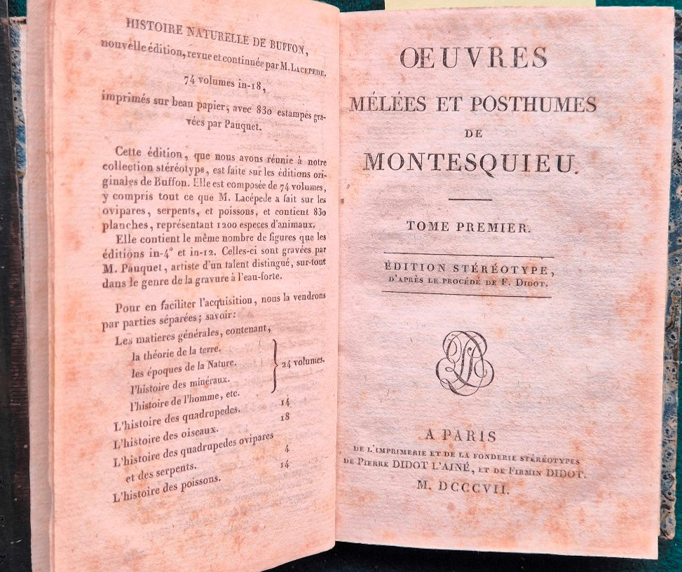 Oeuvres melees et posthumes
