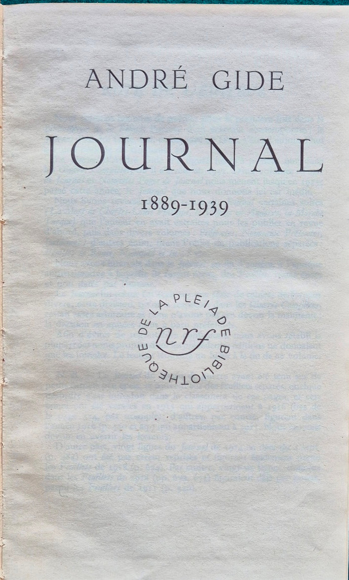 Journal - 1889-1939