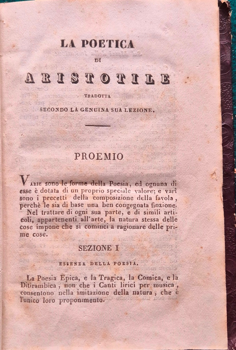 La poetica; L'arte poetica