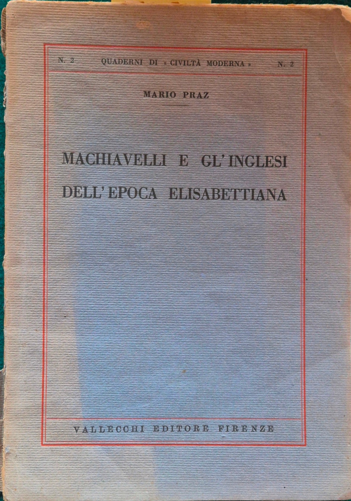 Machiavelli e gl'inglesi dell'epoca elisabettiana