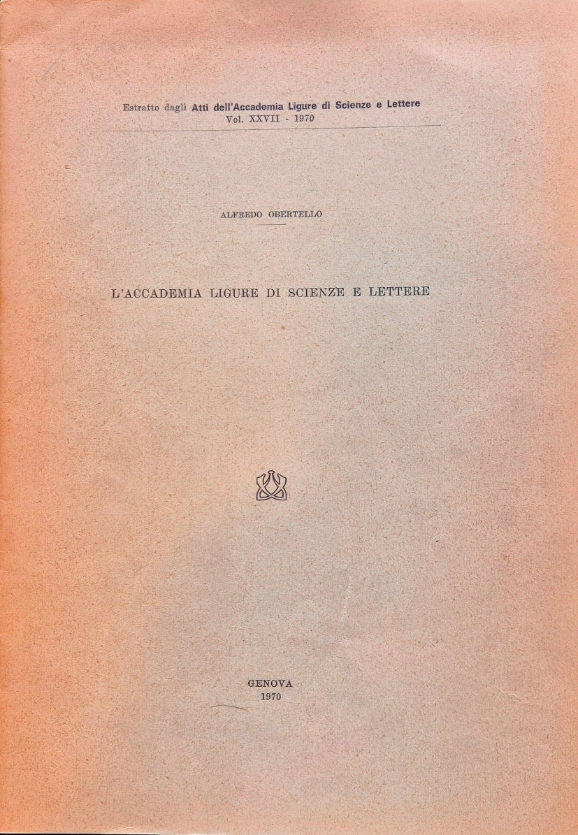 L'Accademia ligure di scienze e lettere