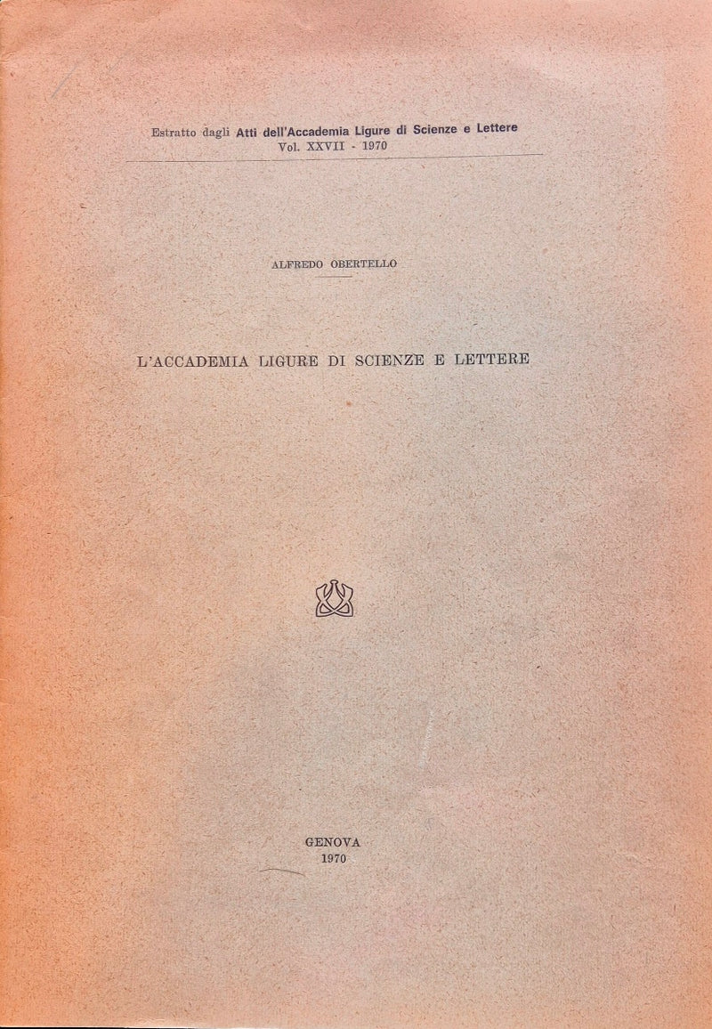 L'Accademia ligure di scienze e lettere