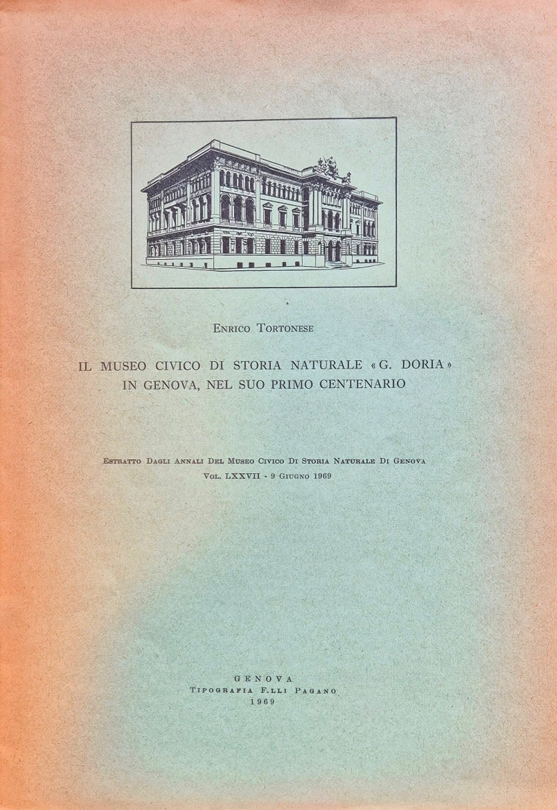 Il museo civico di storia naturale G. Doria in Genova, nel suo primo centenario