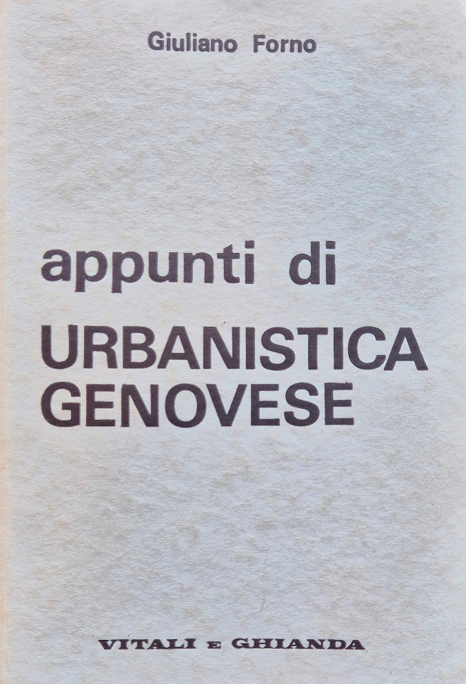 Appunti di urbanistica genovese