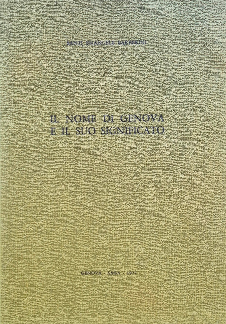 Il nome di Genova e il suo significato