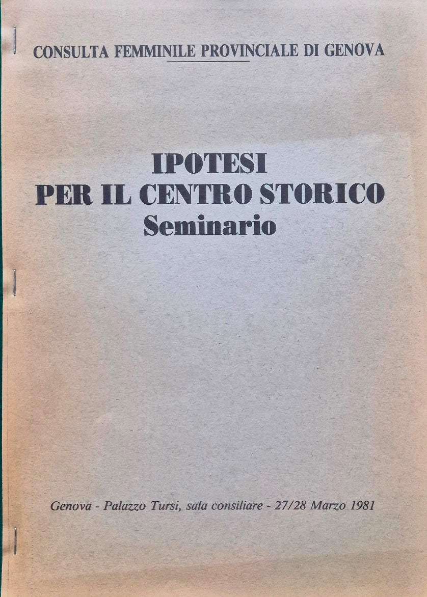 Ipotesi per il centro storico