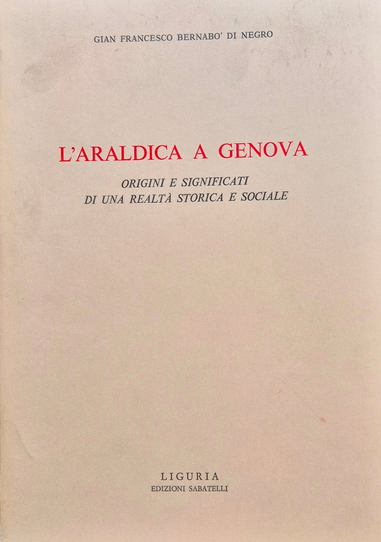 L'araldica a Genova