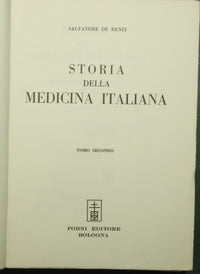 History of Italian Medicine - Vol. II and III