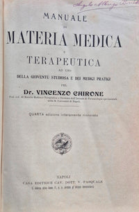 Manuale di materia medica e terapeutica