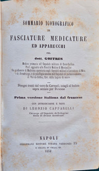 Sommario iconografico di fasciature medicature ed apparecchi