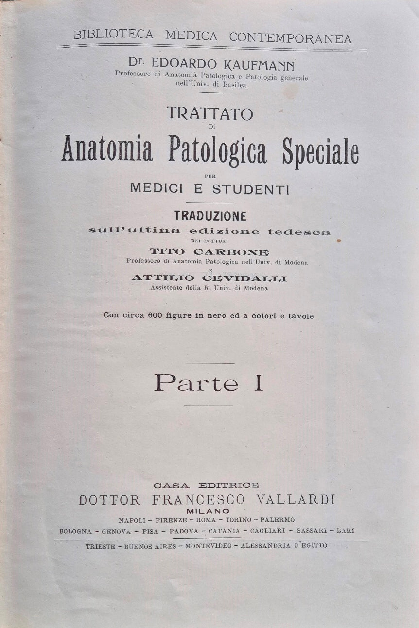 Trattato di anatomia patologica speciale