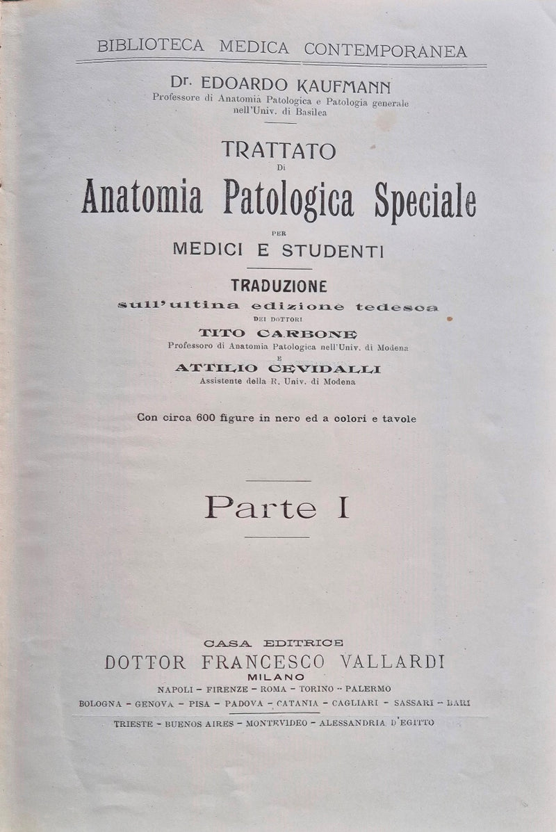 Trattato di anatomia patologica speciale