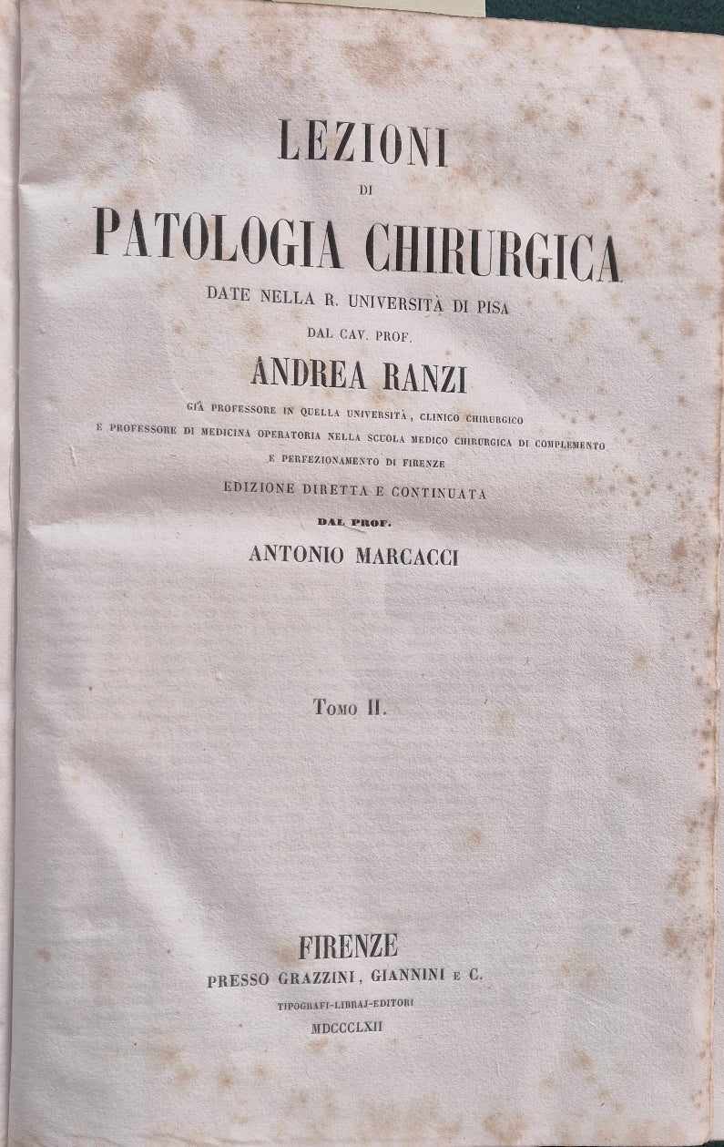 Lezioni di patologia chirurgica - Vol. II