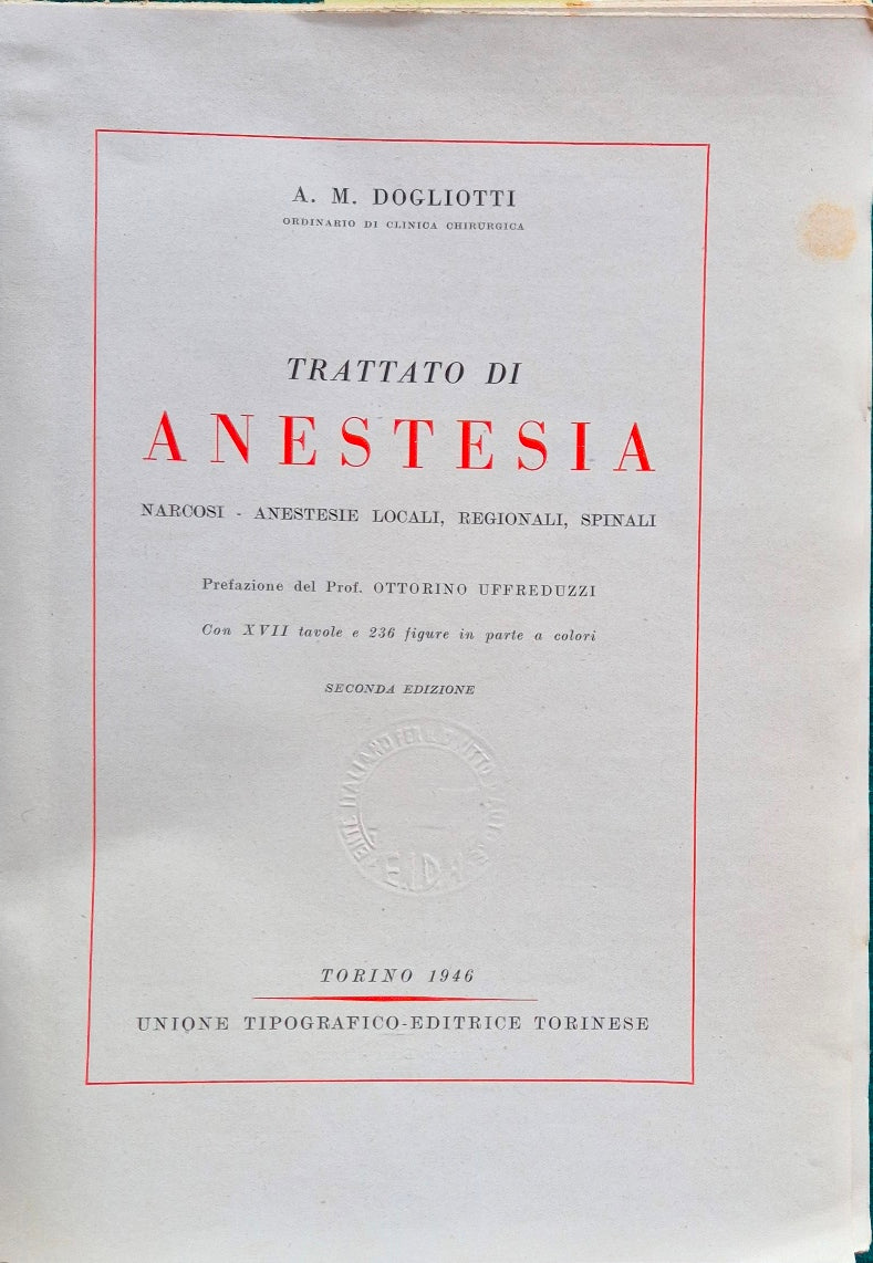 Trattato di anestesia