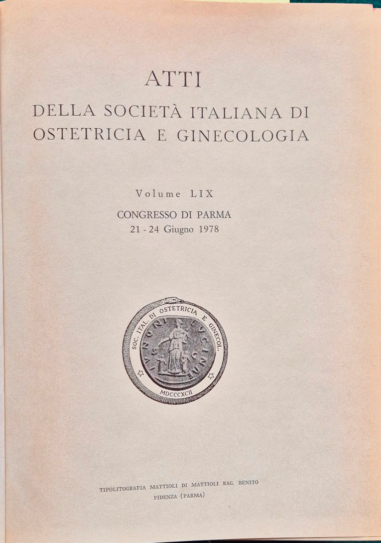 Atti della Società italiana di ostetricia e ginecologia - Vol. LIX
