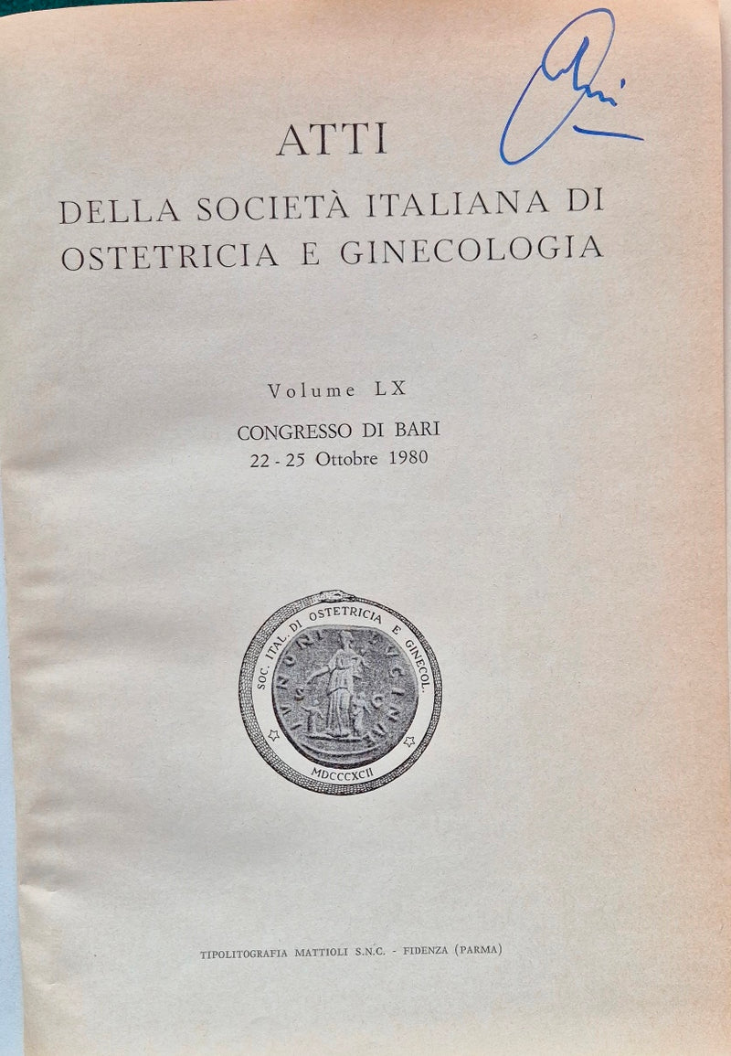 Atti della Società italiana di ostetricia e ginecologia - Vol. LX