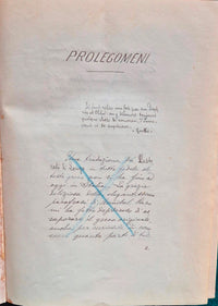 Manoscritto Autografo di Carlo Antonio Dotti (Pseud. Antonio Alci) - I Quattro Ragionamenti dei Pastorali di Longo su Dafni e Cloe