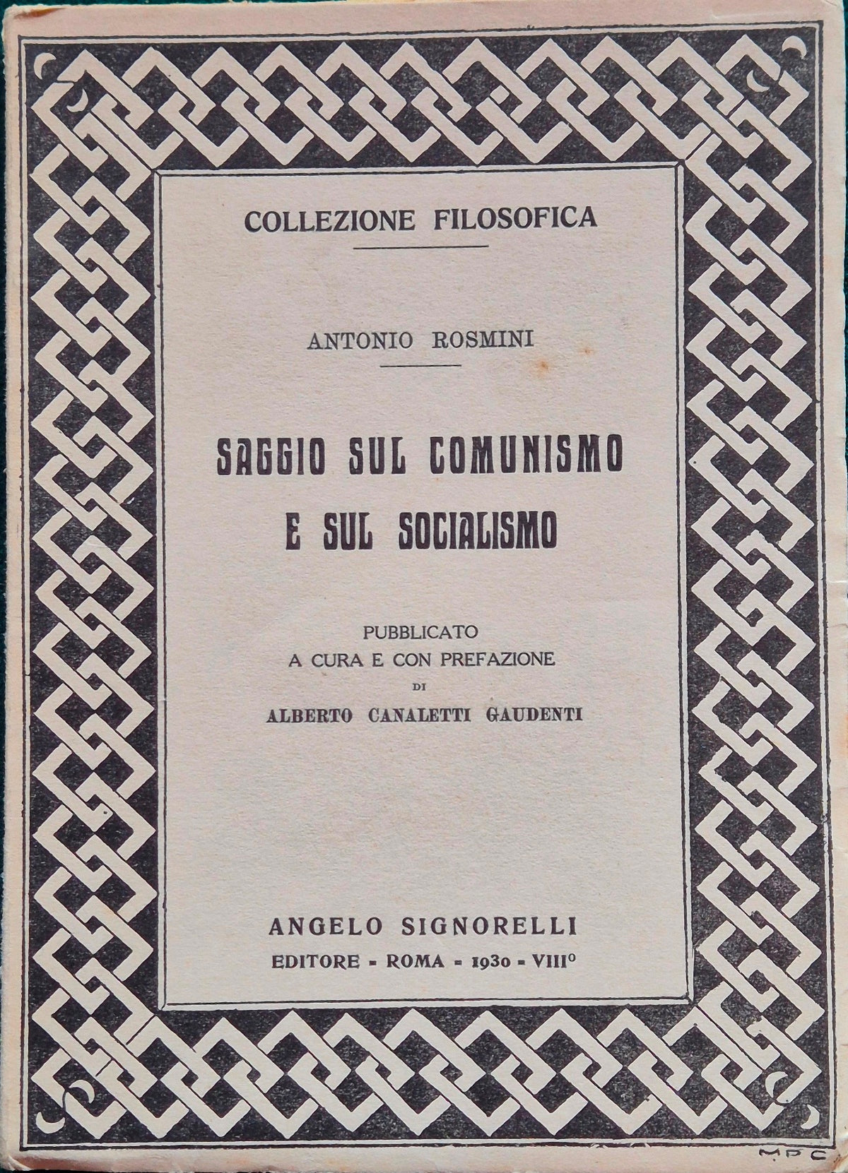 Saggio sul comunismo e sul socialismo