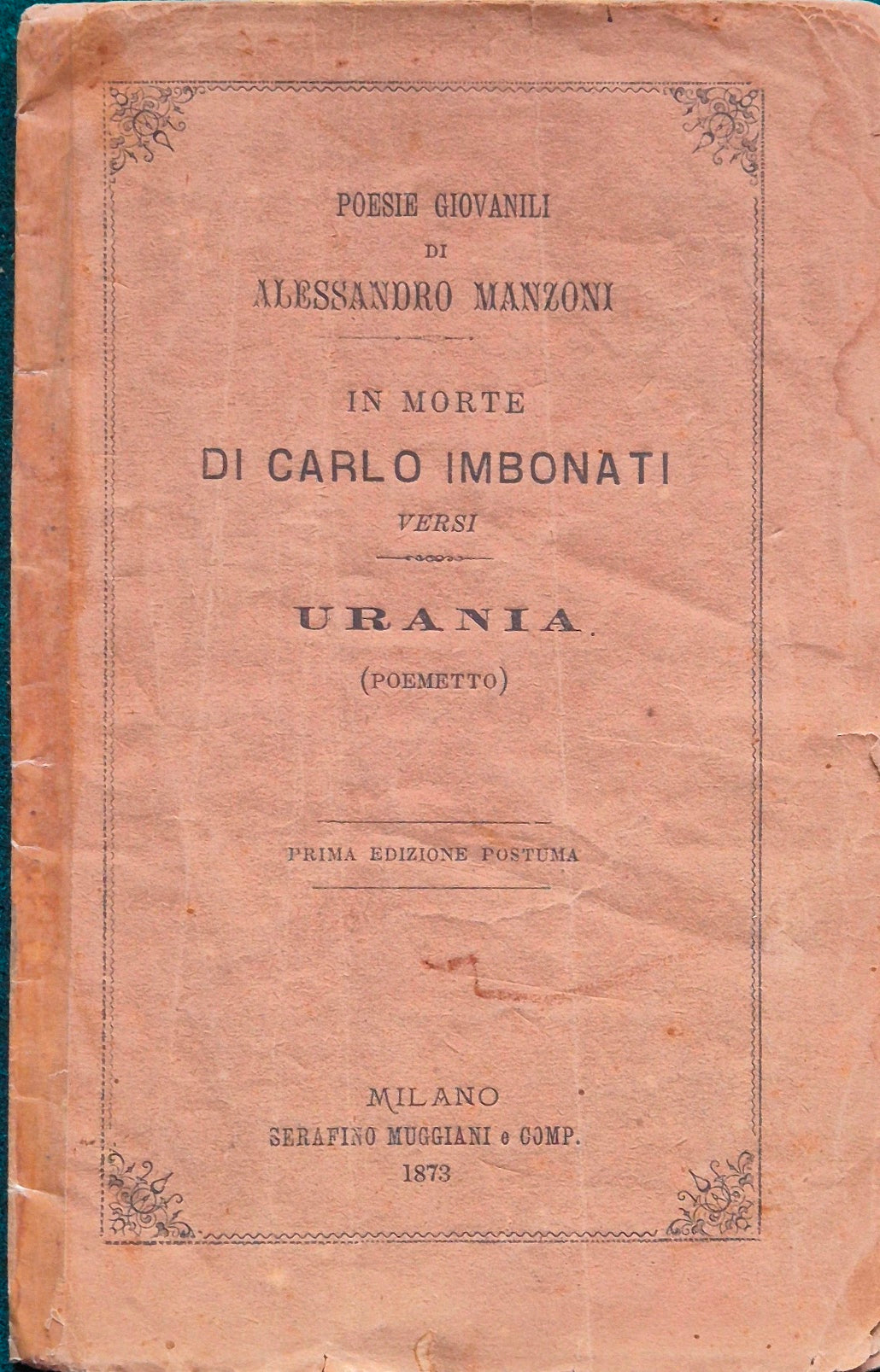 In morte di Carlo Imbonati - Urania