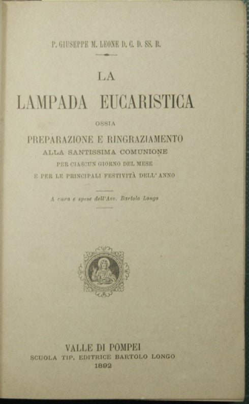 The Eucharistic Lamp