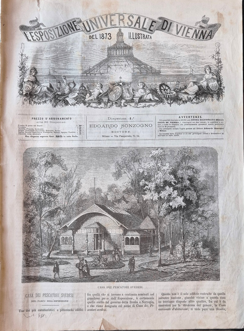 L'Esposizione Universale di Vienna del 1873 illustrata - Dispensa n.4
