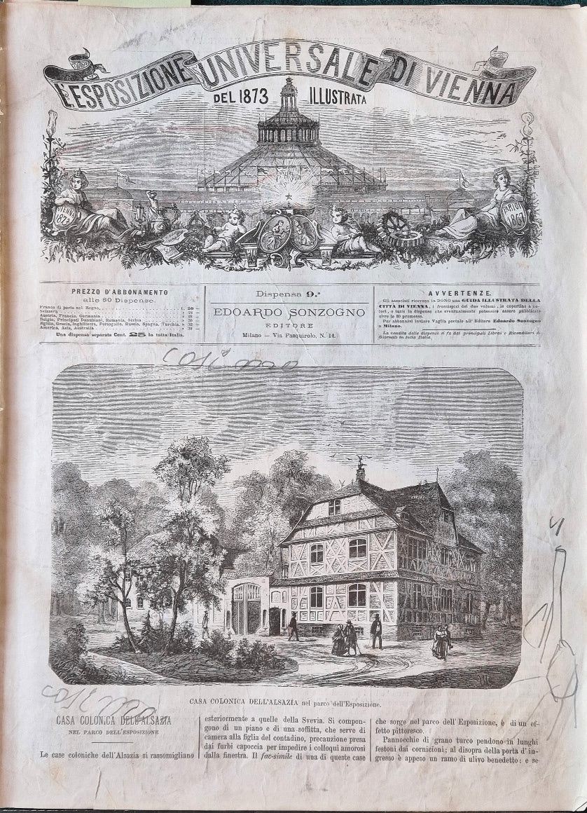 L'Esposizione Universale di Vienna del 1873 illustrata - Dispensa n.9
